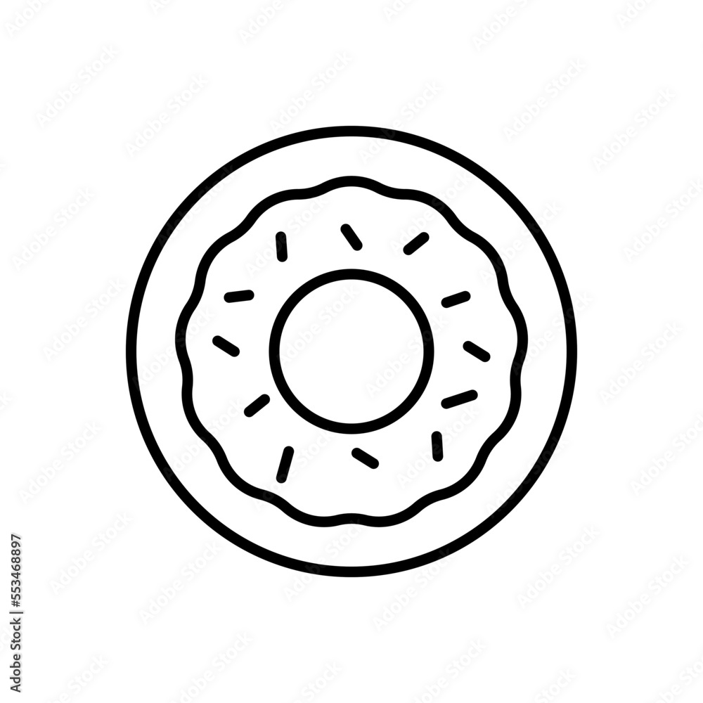 Doughnut icon vector design templates Doughnut icon vector design templates