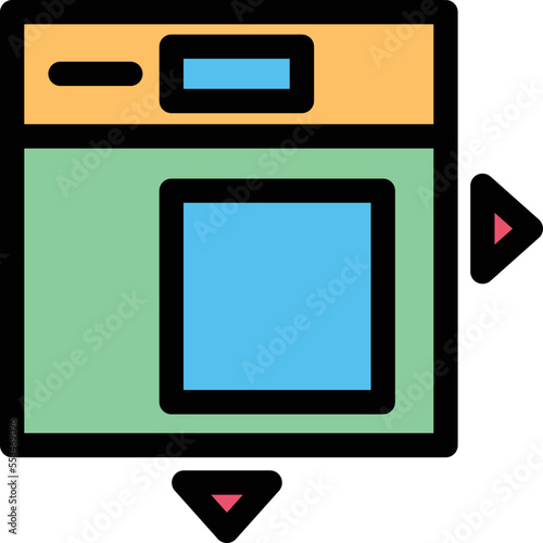 Display Layout Vector Icon
