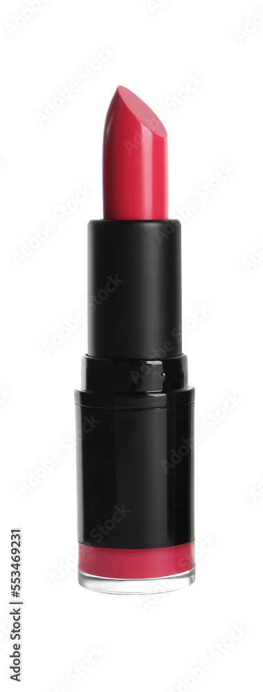 Fototapeta premium Bright lipstick on white background. Professional makeup product