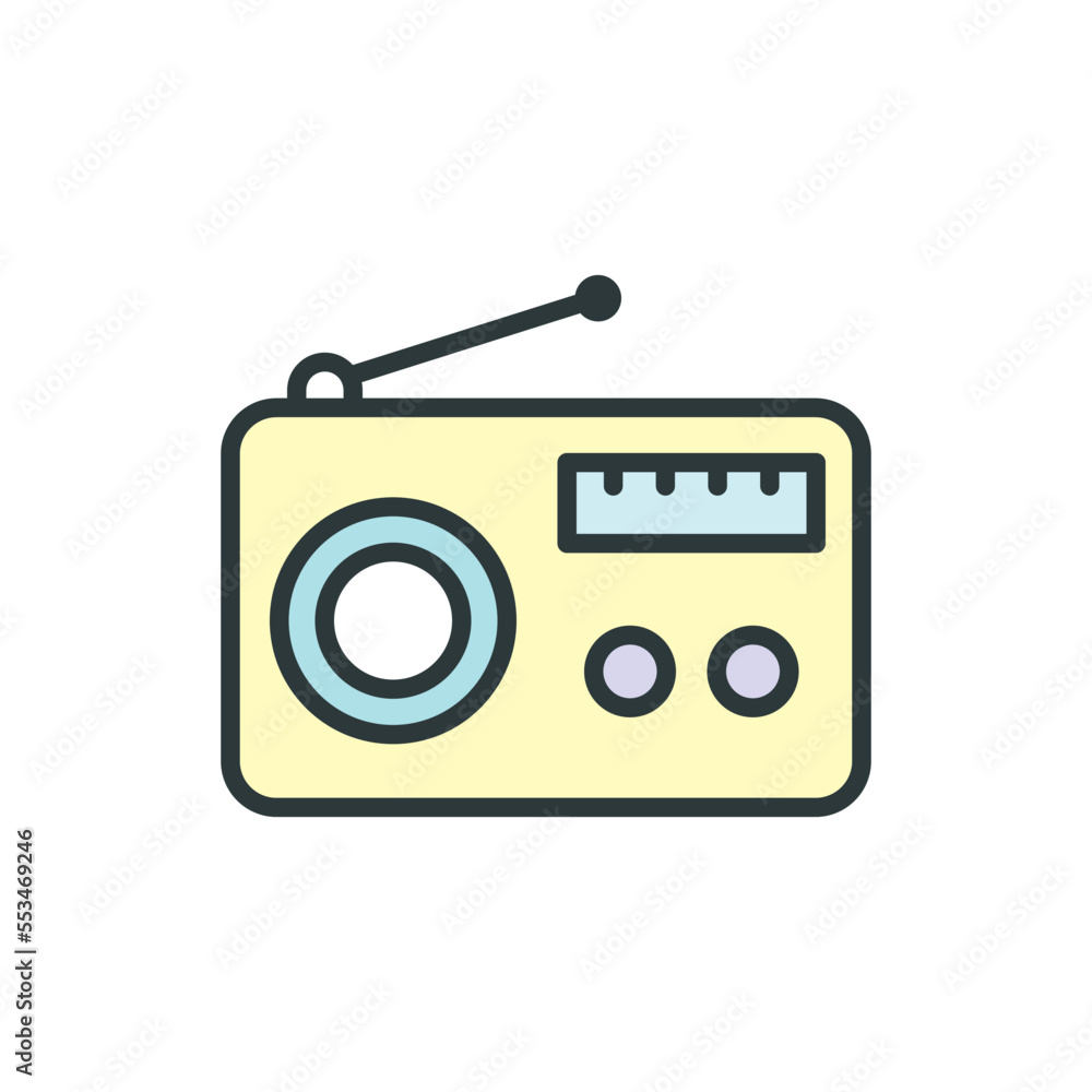 Radio icon vector design templates Radio icon vector design templates