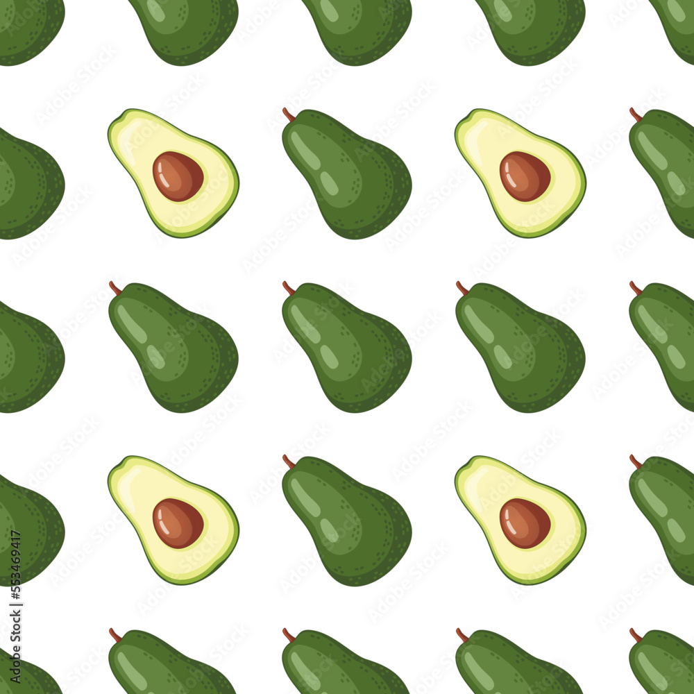 Avocado vector pattern Avocado vector pattern