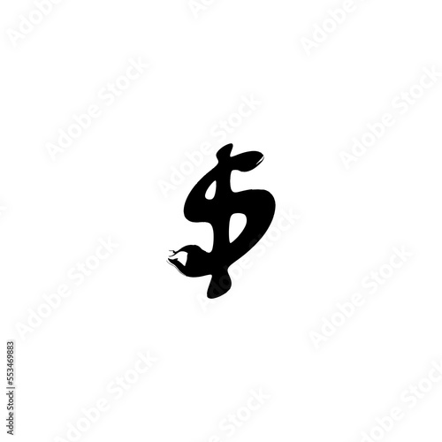 Dollar icon. Simple style banking poster background symbol. Dollar brand logo design element. Dollar t-shirt printing. vector for sticker.
