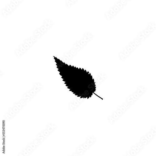 Nettle leaf icon. Simple style herbal shop big sale poster background symbol. Nettle leaf brand logo design element. Nettle leaf t-shirt printing. vector for sticker.