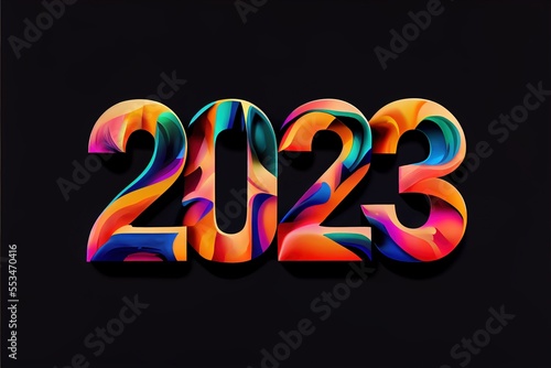 2023, happy new year, celebrations, holidays, logo, 
