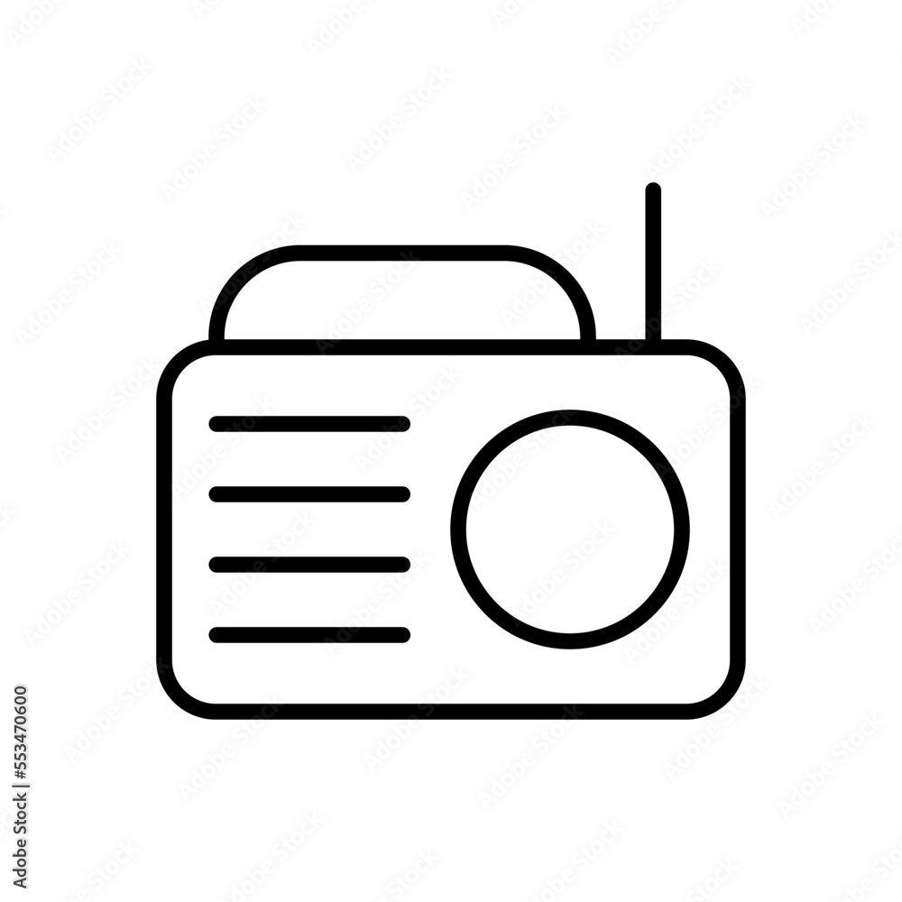 Radio icon vector design templates Radio icon vector design templates
