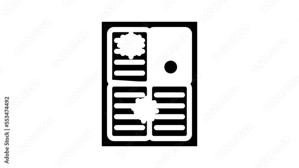 bacteria air protection glyph icon animation bacteria air protection glyph icon animation