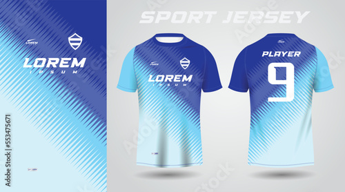 blue shirt sport jersey design