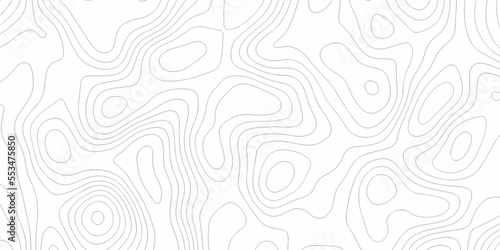 Topographic map. Geographic mountain relief. Abstract lines background. Contour maps. Vector illustration, Topo contour map on white background, Topographic contour lines vector map seamless pattern