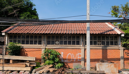 Love is everywhere, small brick house photo