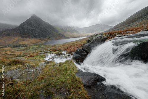 Cascading stream in the Ogwen Valley