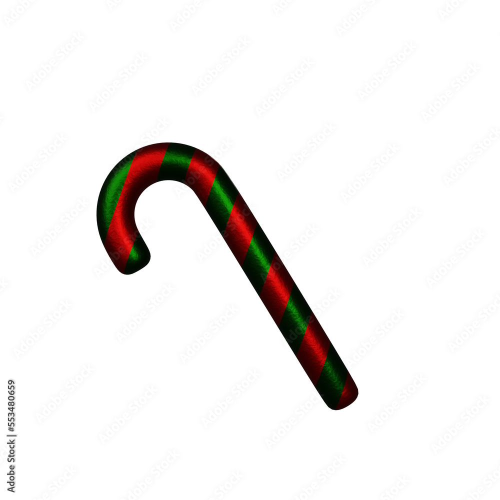 3d render christmas toy ornaments icon candy cane 3d render christmas toy ornaments icon candy cane