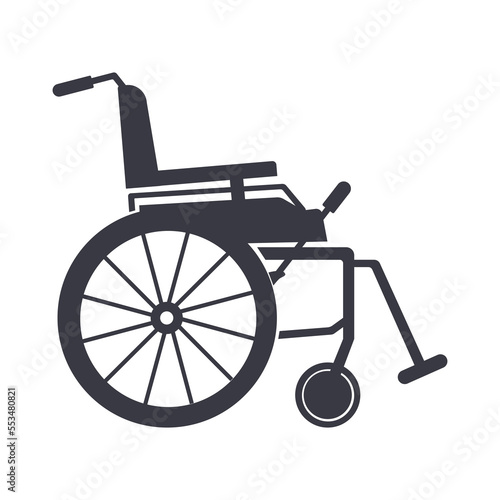 Wheelchair icon. Wheelchair are isolated on a white background. Vector illustration.
