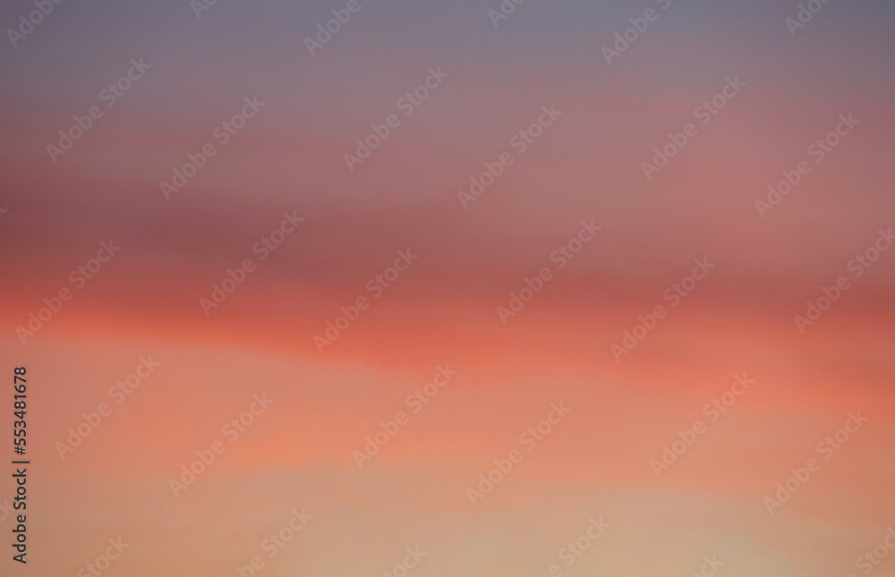 Morning  sunrise beautiful sky, pastel color blurred  background