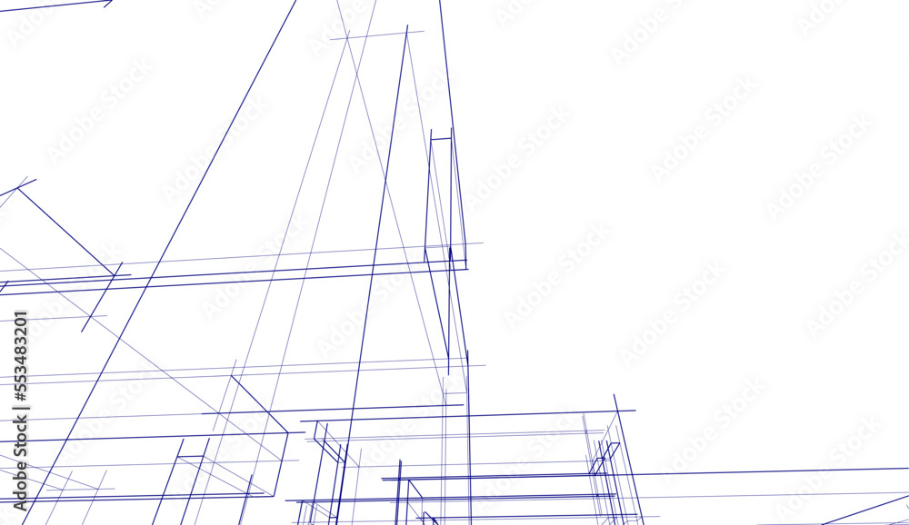 abstract sketch of a building abstract sketch of a building