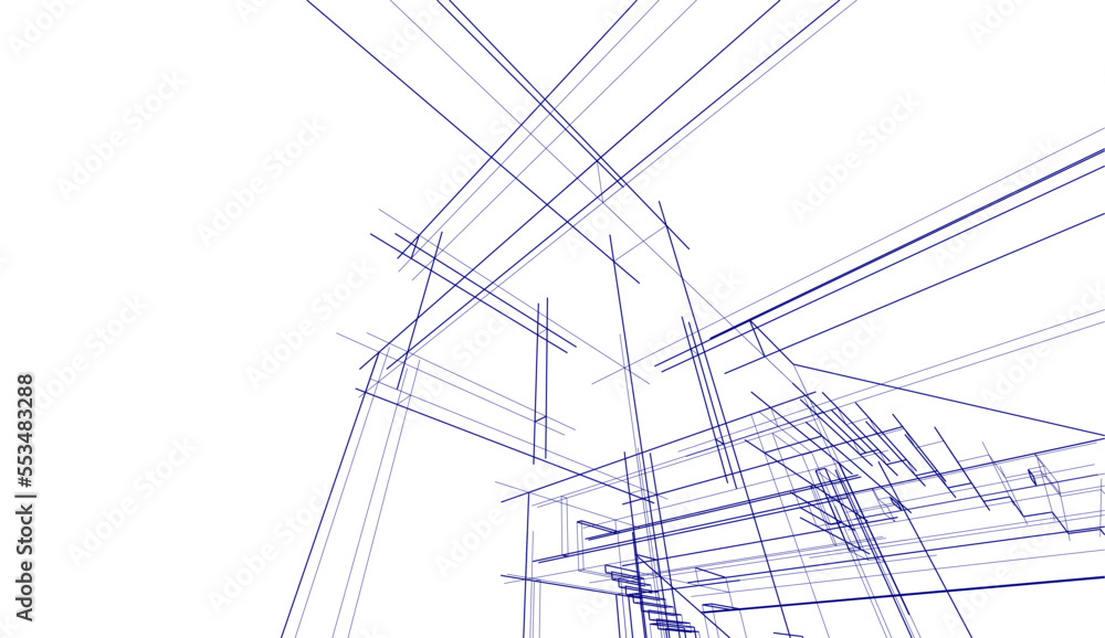 abstract sketch of a building abstract sketch of a building