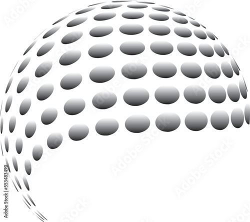 Halftone Illustration geometric shapes. Retro elements for web, vintage, advertisement, commercial banner, poster, leaflet, billboard, sale. Collection trendy halftone vector geometric shapes.