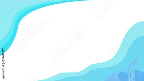 Blue Sea Background with copy space area and underwater view, suitable for flyer background, poster background, presentation background, etc.