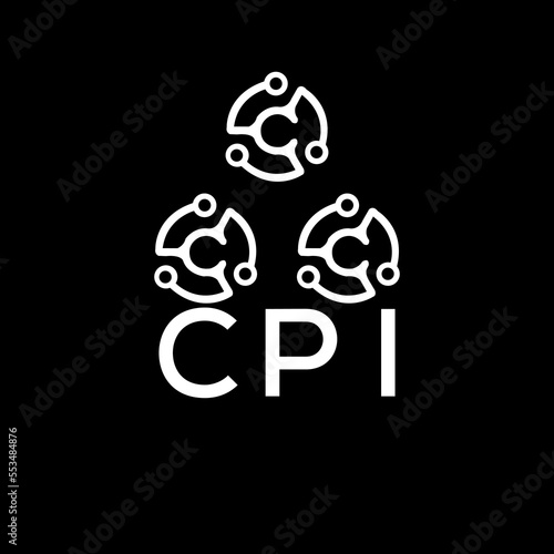 CPI letter logo. CPI best black background vector image. CPI Monogram logo design for entrepreneur and business.
