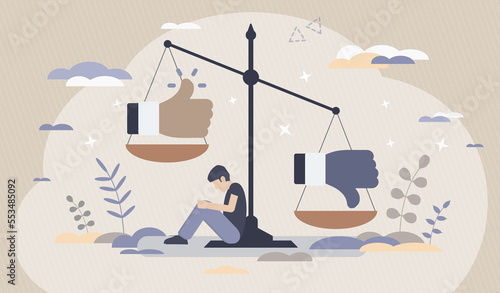 Cuadro en lienzo Loss Aversion Bias - Conceptual Illustration