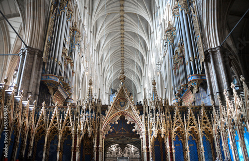 High Altar1867 by George Gilbert Scott in Collegiate Church' of St Peter at Westminster Abbey. London