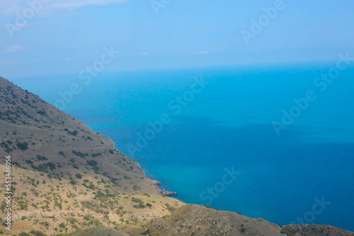 Coast of the black sea in the Crimea in summer. Mountions. © Kris