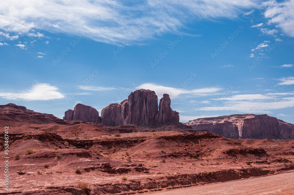 Mesas and buttes in Monument Valley, Arizona, Utah
