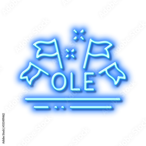Foto Ole chant line icon