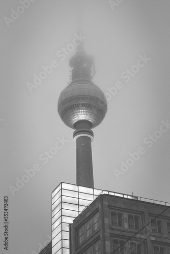 Berlin Television Tower in Fog