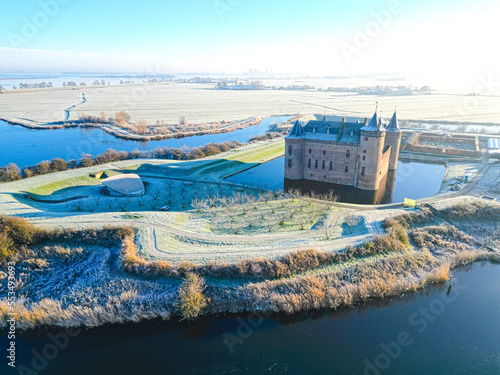 Photography The historic castle Muiderslot in Muiden, the Netherlands