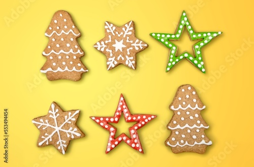 Christmas tasty sweet Ginger cookies.