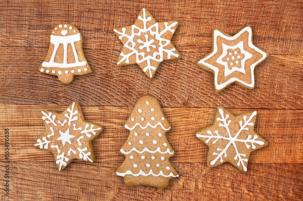 Christmas tasty sweet Ginger cookies. Christmas tasty sweet Ginger cookies.