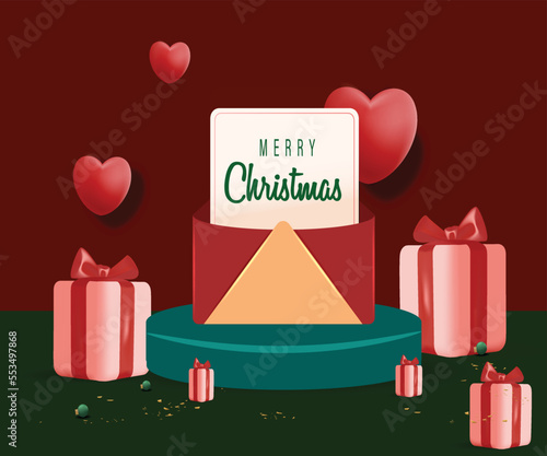 About Premium Christmas Background Vector Graphic