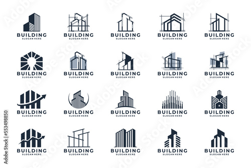 Set of building logo design inspiration.