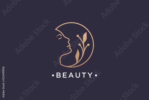 natural beauty logo design collection for salon, spa and cosmetic