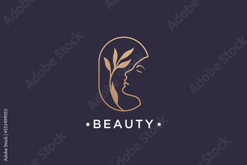 natural beauty logo design collection for salon, spa and cosmetic
