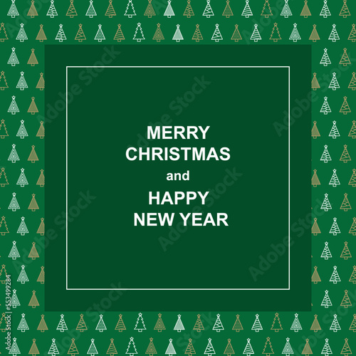 MERRY CHRISTMAS AND HAPPY NEW YEAR POSTCARD