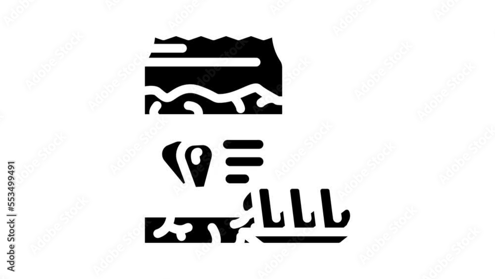 corn flour pasta glyph icon animation corn flour pasta glyph icon animation