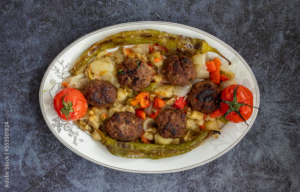 The famous dish of the Southeast Anatolian region, sogurme kebab The famous dish of the Southeast Anatolian region, sogurme kebab