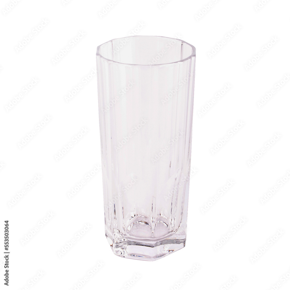 transparent glass isolated on white background. transparent glass isolated on white background.