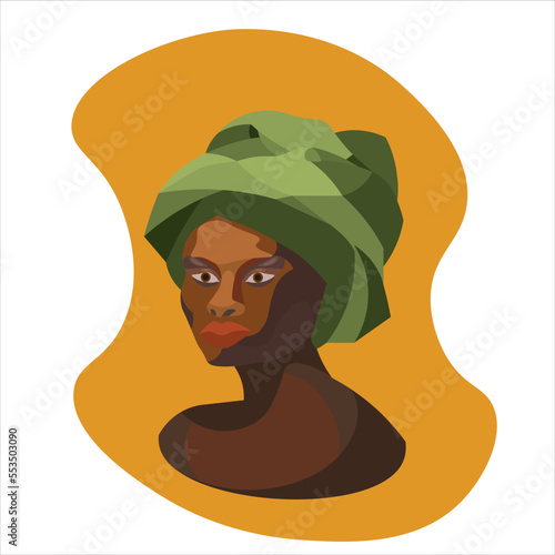 dark-skinned masulman girl