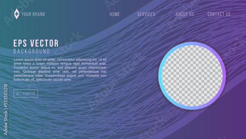 Dark Blue Wavy Shape Web Design Abstract Background EPS 10 Vector For Website, Landing Page, Home Page, Web Page