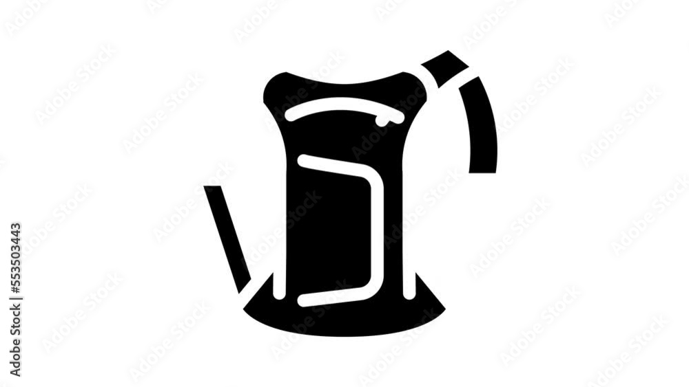 backpack motorcycle glyph icon animation backpack motorcycle glyph icon animation
