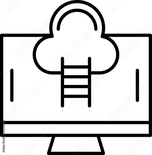 Unique Cloud Vector Icon