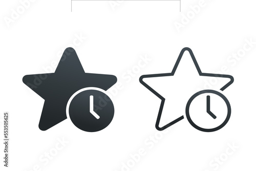 Star time. Bookmark history. Illustration vector