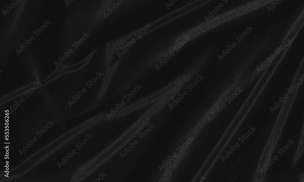 Fototapeta premium Background texture of a polyethylene, plastic transparent black plastic film, transparent stretched black and white metaverse crypto blockchain background