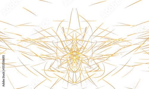 Festive isolated gold sparks design element