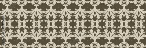 Ethnic ikat stripe batik textile seamless pattern digital vector design for Print saree Kurti Borneo Fabric border brush symbols swatches cotton
