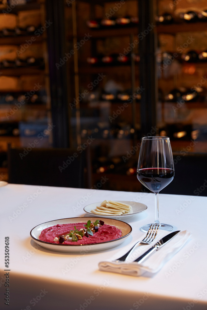 excellent food served on a white background