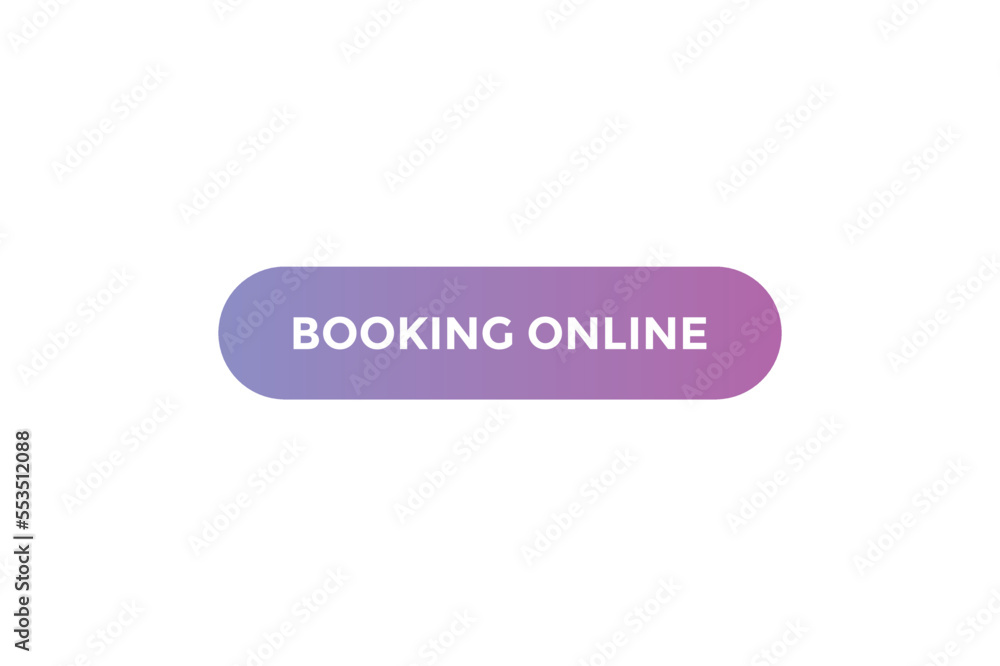 Booking online button web banner template Vector Illustration
Booking online button web banner template Vector Illustration