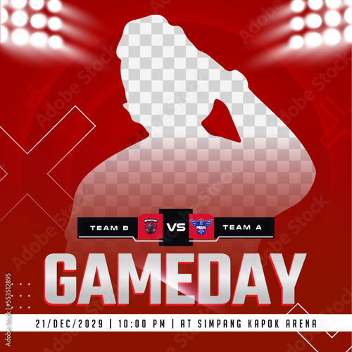 Esports event match social media post template
